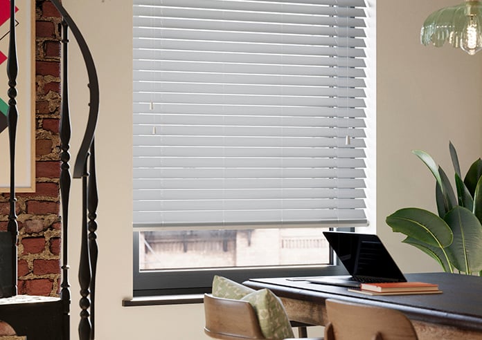 Ecowood, Tranquil Grey Satin - Motorised Venetian Blind - Image 5